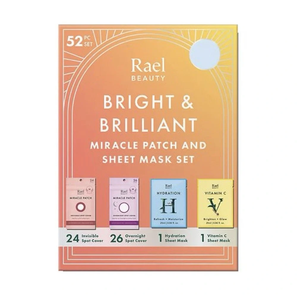 Rael Bright & Brilliant‎ Miracle Patch & Sheet Mask Set 52pc Each Box, Lot Of 2